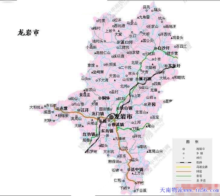 東莞到龍巖市地圖 zbhskj.com