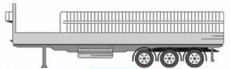 13米三軸半掛車總重限值40噸